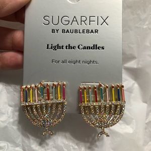 Hanukkah Earrings Eight Nights Holiday Candles